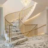 Modern Arabescato Natural Marble for Luxury Indoor Bathroom Treads & Accent Walls
