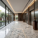 Modern Arabescato Natural Marble for Luxury Indoor Bathroom Treads & Accent Walls