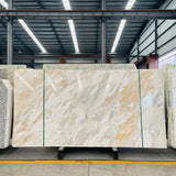 Mine Direct Custom Calacatta Gold Natural Marble Slab for Home Bathroom Kitchen Walls Staircases