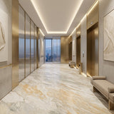 Mine Direct Custom Calacatta Gold Natural Marble Slab for Home Bathroom Kitchen Walls Staircases