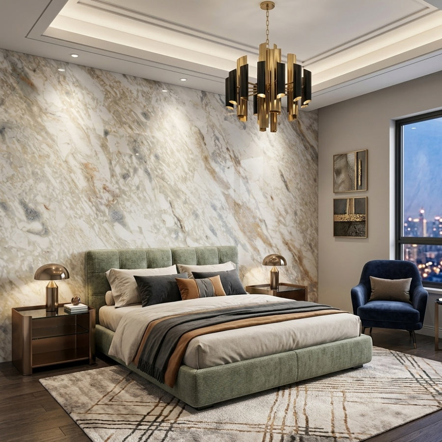 Calacatta Gold Natural Marble Slabs Custom for Luxury Villa Hotel Project Wall Floor Stair Countertop