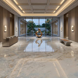 Calacatta Gold Natural Marble Slab Factory Custom for Hotel Lobby and Villa Reception Countertop