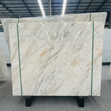 High-End Eco-Friendly Calacatta Gold Natural Marble Slab for Villa Hotel Lobby Staircase