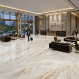 Premium Calacatta Gold Marble Unique Veining Direct Quarry for Villa Hotel Wall Floor Stair