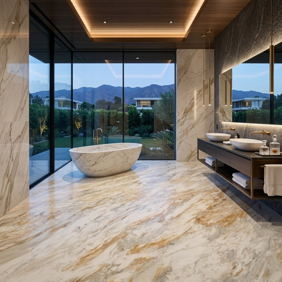 Namibia Quarry Calacatta Gold Marble Slabs Wholesale Factory Price