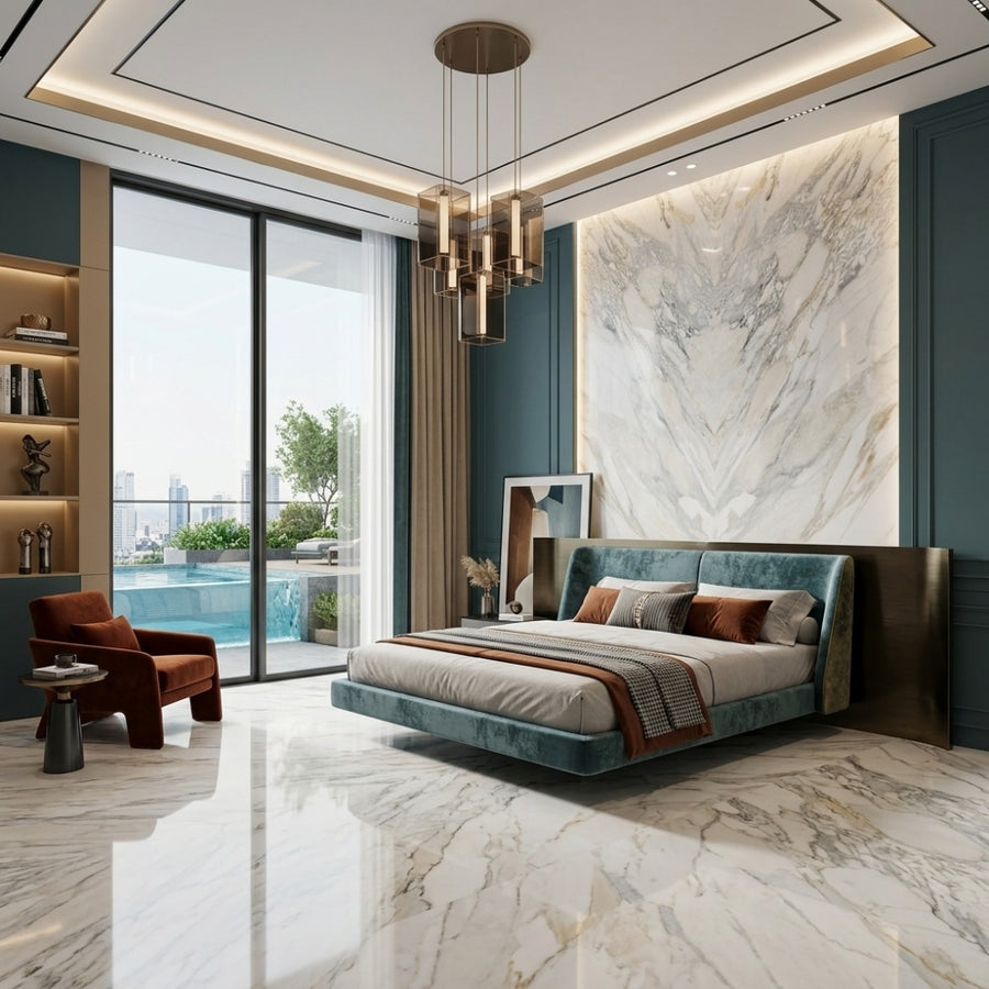 Quarry Direct Calacatta Gold Natural Marble Slabs Unique Veining High Quality Factory Price