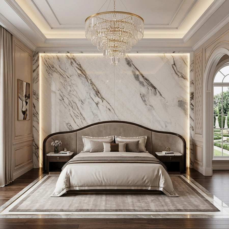 Own Mine Calacatta Gold Natural Marble Modern Durable for Villa Living Room Kitchen Dining