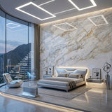 Calacatta Gold Natural Marble Slab Factory Custom for Hotel Lobby and Villa Reception Countertop