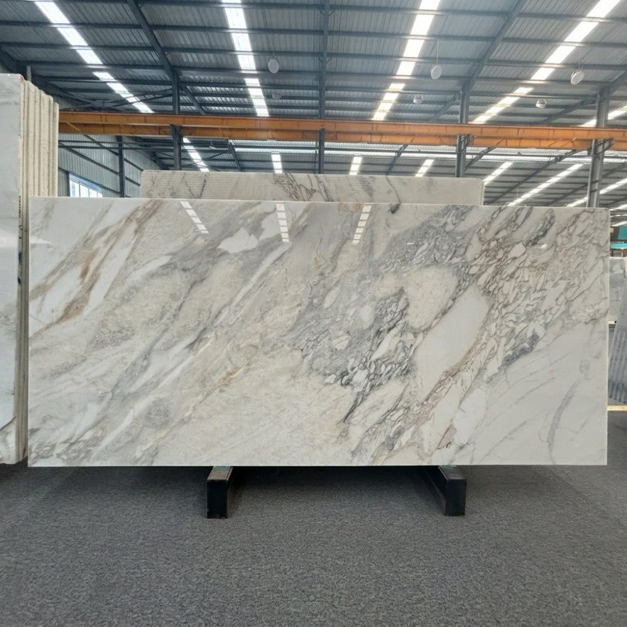 Quarry Direct Calacatta Gold Natural Marble Slabs Unique Veining High Quality Factory Price