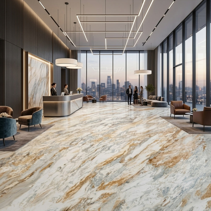 Namibia Quarry Calacatta Gold Marble Slabs Wholesale Factory Price