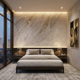 Premium Calacatta Gold Marble Unique Veining Direct Quarry for Villa Hotel Wall Floor Stair