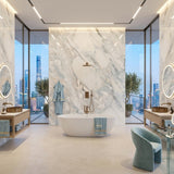 Exclusive Quarry Calacatta Gold Natural Marble Luxury Bright Artistic Veins Floor Wall Living Room Polished Waterproof