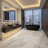 High-End Eco-Friendly Calacatta Gold Natural Marble Slab for Villa Hotel Lobby Staircase