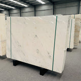 Natural Calacatta White Marble Villa Hotel Use Durable High Hardness Stain-Resistant