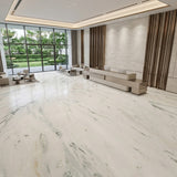 Factory Direct Calacatta White Natural Marble Slabs Unique Veining Wear Resistant for Villa Hotel Indoor