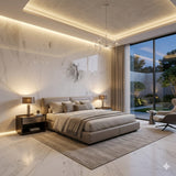 Luxury Atlantic White Marble Slab OEM Custom Size Hotel Foyer Bath Wall Cladding Floor