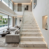 Factory Price Calacatta White Natural Marble Slabs Waterproof Durable Polished Surface Wholesale