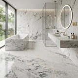 Own Quarry Arabescato Marble Polished Indoor Villa Waterproof Easy Clean Project Wholesale