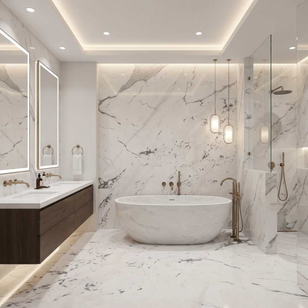 Arabescato Natural Marble Slabs Premium Polished for Hotel & Villa Interior Walls & Floors