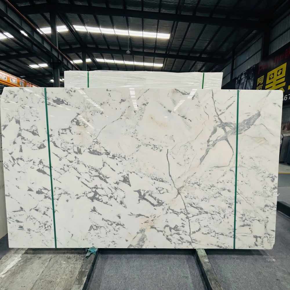 Modern Arabescato Natural Marble for Luxury Indoor Bathroom Treads & Accent Walls