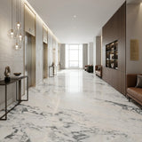 Own Quarry Arabescato Marble Polished Indoor Villa Waterproof Easy Clean Project Wholesale
