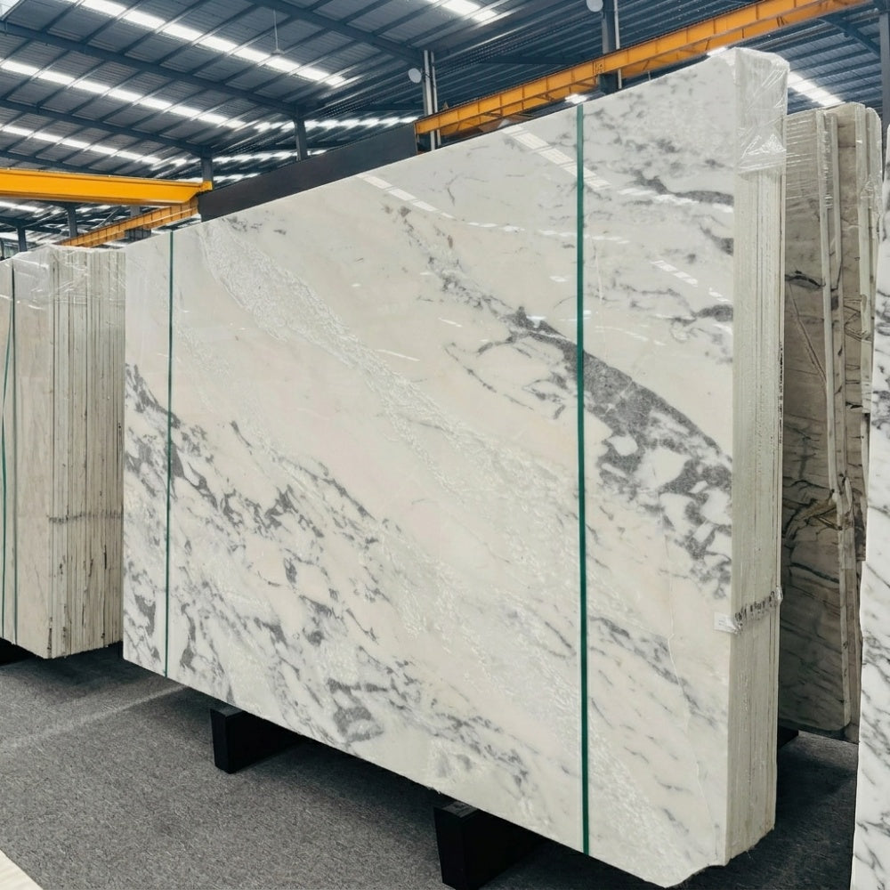 Own Quarry Arabescato Marble Polished Indoor Villa Waterproof Easy Clean Project Wholesale