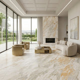 Mine Direct Custom Calacatta Gold Natural Marble Slab for Home Bathroom Kitchen Walls Staircases