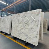 Direct Quarry Calacatta Gold Natural Marble Slabs High Quality Wear Resistant Easy Clean Price