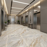 Premium Calacatta Gold Marble Unique Veining Direct Quarry for Villa Hotel Wall Floor Stair