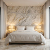High-End Eco-Friendly Calacatta Gold Natural Marble Slab for Villa Hotel Lobby Staircase