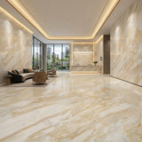 Manufacturer Custom Polished Calacatta Gold Waterproof Natural Marble Big Slab for Hotel Villa