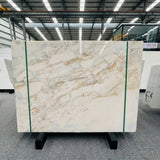 Calacatta Gold Natural Marble Slab Factory Custom for Hotel Lobby and Villa Reception Countertop