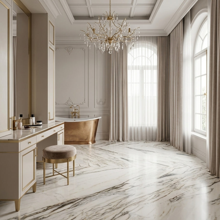 Own Mine Calacatta Gold Natural Marble Modern Durable for Villa Living Room Kitchen Dining