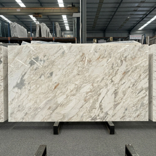 Calacatta Gold Natural Marble Eco-Friendly Waterproof Flooring for Villa Bathroom Kitchen Dining