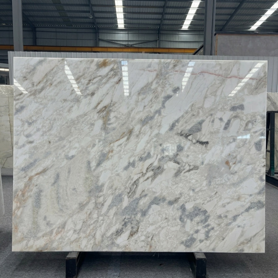 Direct Quarry Calacatta Gold Natural Marble Slabs High Quality Wear Resistant Easy Clean Price