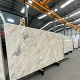 Calacatta Gold Natural Marble Eco-Friendly Waterproof Flooring for Villa Bathroom Kitchen Dining