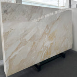 Quarry Direct Luxury Calacatta Gold Natural Marble Golden Veins Bathroom Waterproof Vanity Countertop