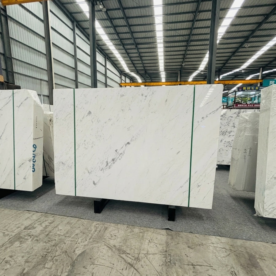 Calacatta White Natural Marble Luxury Polished Stone for Villa Hotel Flooring Wall Decoration