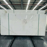 Luxury Atlantic White Marble Slab OEM Custom Size Hotel Foyer Bath Wall Cladding Floor