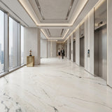 Factory Price Calacatta White Natural Marble Slabs Waterproof Durable Polished Surface Wholesale