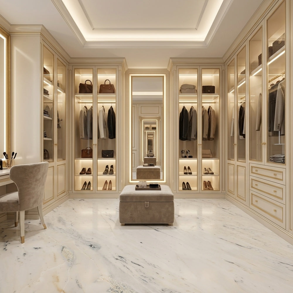 Factory Direct Calacatta White Natural Marble Slabs Unique Veining Wear Resistant for Villa Hotel Indoor