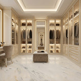 Factory Direct Calacatta White Natural Marble Slabs Unique Veining Wear Resistant for Villa Hotel Indoor