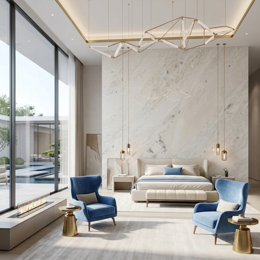 Factory Direct Dover White Marble Natural Texture Waterproof For Villa Hotel Floor Wall