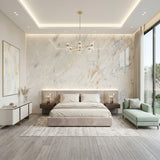 Wholesale Calacatta Gold Natural Marble Quarry Direct High Quality Bright Waterproof Indoor Slab
