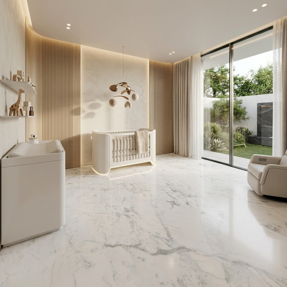 Custom-Cut Arabescato Marble Slab Eco-Friendly Durable for Hotel & Villa Indoor Decorations