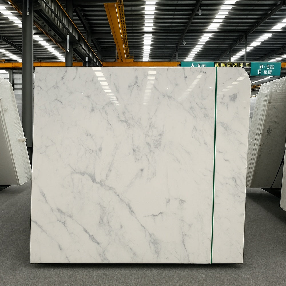 Custom-Cut Arabescato Marble Slab Eco-Friendly Durable for Hotel & Villa Indoor Decorations