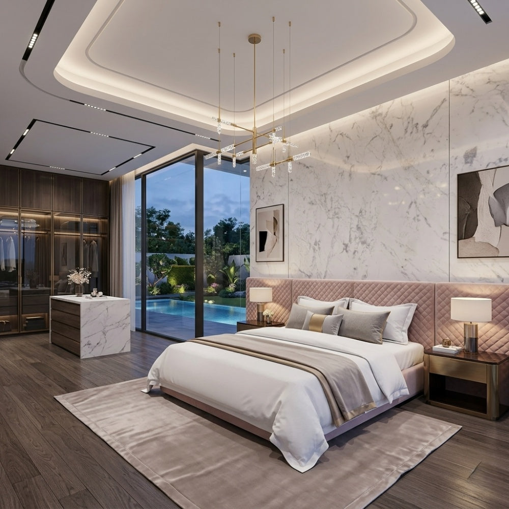 Custom-Cut Arabescato Marble Slab Eco-Friendly Durable for Hotel & Villa Indoor Decorations
