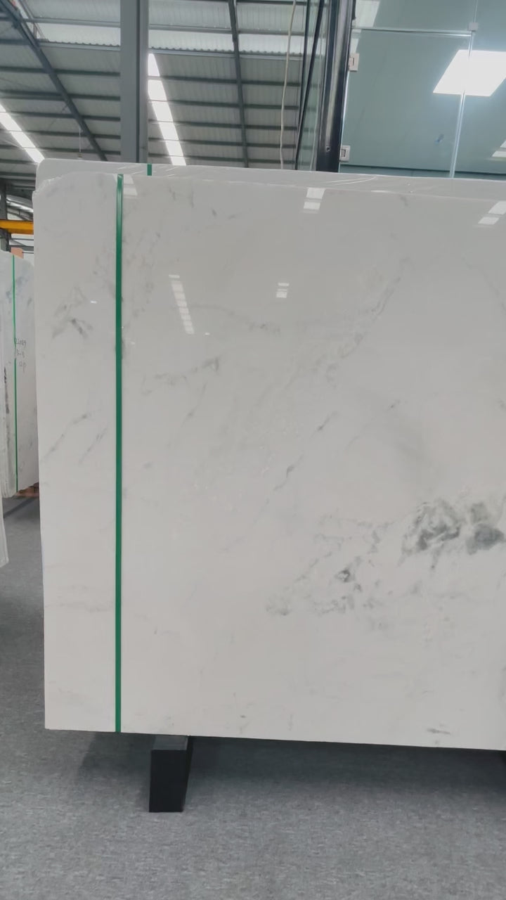 Own Quarry Calacatta White Natural Marble Indoor Villa Luxury Stone for Project Wholesale