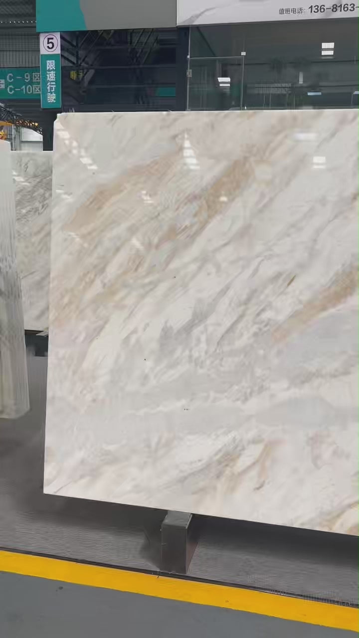 Premium Calacatta Gold Marble Unique Veining Direct Quarry for Villa Hotel Wall Floor Stair