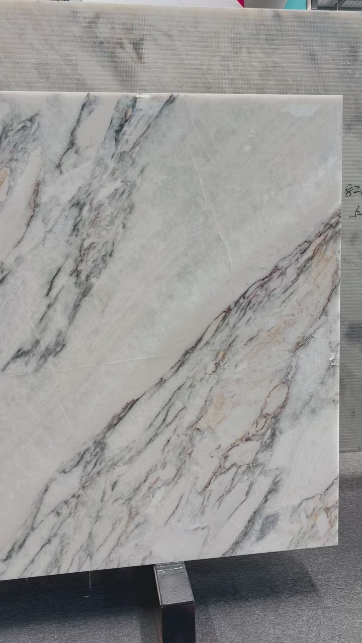 Luxury Calacatta Gold Marble Waterproof Mine Direct Supply for Villa Hotel Dining Wall Stairs